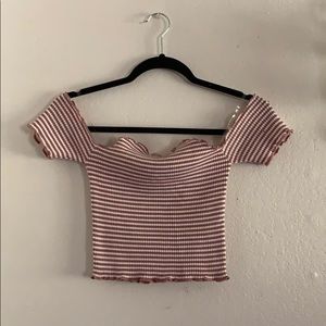 NWOT Off The Shoulder Crop Top.